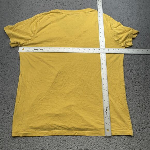 American Giant Shirt Mens Large Yellow V-Neck Supima Cotton Made in USA Tee - Picture 9 of 11
